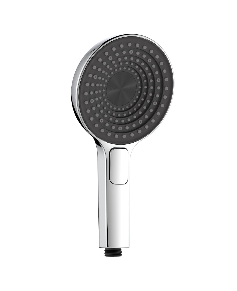 Doccino vulcan con pulsante 3 getti cromo/nero Idrobric Doccino vulcan con pulsante 3 getti cromo/nero Idrobric